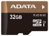 memory card ADATA, memory card ADATA Premier Pro microSDHC UHS-I U1 32GB, ADATA memory card, ADATA Premier Pro microSDHC UHS-I U1 32GB memory card, memory stick ADATA, ADATA memory stick, ADATA Premier Pro microSDHC UHS-I U1 32GB, ADATA Premier Pro microSDHC UHS-I U1 32GB specifications, ADATA Premier Pro microSDHC UHS-I U1 32GB