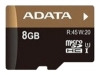 memory card ADATA, memory card ADATA Premier Pro microSDHC UHS-I U1 8GB + SD adapter, ADATA memory card, ADATA Premier Pro microSDHC UHS-I U1 8GB + SD adapter memory card, memory stick ADATA, ADATA memory stick, ADATA Premier Pro microSDHC UHS-I U1 8GB + SD adapter, ADATA Premier Pro microSDHC UHS-I U1 8GB + SD adapter specifications, ADATA Premier Pro microSDHC UHS-I U1 8GB + SD adapter