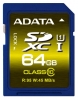 memory card ADATA, memory card ADATA Premier Pro SDXC Class 10 UHS-I U1 64GB, ADATA memory card, ADATA Premier Pro SDXC Class 10 UHS-I U1 64GB memory card, memory stick ADATA, ADATA memory stick, ADATA Premier Pro SDXC Class 10 UHS-I U1 64GB, ADATA Premier Pro SDXC Class 10 UHS-I U1 64GB specifications, ADATA Premier Pro SDXC Class 10 UHS-I U1 64GB