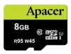 memory card Apacer, memory card Apacer microSDHC Card Class 10 UHS-I U1 (R95 W45 MB/s) 8GB, Apacer memory card, Apacer microSDHC Card Class 10 UHS-I U1 (R95 W45 MB/s) 8GB memory card, memory stick Apacer, Apacer memory stick, Apacer microSDHC Card Class 10 UHS-I U1 (R95 W45 MB/s) 8GB, Apacer microSDHC Card Class 10 UHS-I U1 (R95 W45 MB/s) 8GB specifications, Apacer microSDHC Card Class 10 UHS-I U1 (R95 W45 MB/s) 8GB