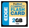 memory card EDGE, memory card EDGE ProShot 100x CF 2GB, EDGE memory card, EDGE ProShot 100x CF 2GB memory card, memory stick EDGE, EDGE memory stick, EDGE ProShot 100x CF 2GB, EDGE ProShot 100x CF 2GB specifications, EDGE ProShot 100x CF 2GB