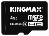 memory card Kingmax, memory card Kingmax microSDHC Class 6 4GB + USB Reader, Kingmax memory card, Kingmax microSDHC Class 6 4GB + USB Reader memory card, memory stick Kingmax, Kingmax memory stick, Kingmax microSDHC Class 6 4GB + USB Reader, Kingmax microSDHC Class 6 4GB + USB Reader specifications, Kingmax microSDHC Class 6 4GB + USB Reader
