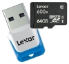 memory card Lexar, memory card Lexar microSDXC Class 10 UHS Class 1 600x 8GB + USB reader 3.0, Lexar memory card, Lexar microSDXC Class 10 UHS Class 1 600x 8GB + USB reader 3.0 memory card, memory stick Lexar, Lexar memory stick, Lexar microSDXC Class 10 UHS Class 1 600x 8GB + USB reader 3.0, Lexar microSDXC Class 10 UHS Class 1 600x 8GB + USB reader 3.0 specifications, Lexar microSDXC Class 10 UHS Class 1 600x 8GB + USB reader 3.0