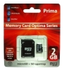 memory card Prima, memory card Prima microSD 2GB + SD adapter, Prima memory card, Prima microSD 2GB + SD adapter memory card, memory stick Prima, Prima memory stick, Prima microSD 2GB + SD adapter, Prima microSD 2GB + SD adapter specifications, Prima microSD 2GB + SD adapter