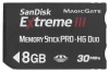memory card Sandisk, memory card Sandisk Extreme III MS PRO-HG Duo 8GB, Sandisk memory card, Sandisk Extreme III MS PRO-HG Duo 8GB memory card, memory stick Sandisk, Sandisk memory stick, Sandisk Extreme III MS PRO-HG Duo 8GB, Sandisk Extreme III MS PRO-HG Duo 8GB specifications, Sandisk Extreme III MS PRO-HG Duo 8GB