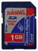 memory card TakeMS, memory card TakeMS SD-Card HyperSpeed 133x 1Gb, TakeMS memory card, TakeMS SD-Card HyperSpeed 133x 1Gb memory card, memory stick TakeMS, TakeMS memory stick, TakeMS SD-Card HyperSpeed 133x 1Gb, TakeMS SD-Card HyperSpeed 133x 1Gb specifications, TakeMS SD-Card HyperSpeed 133x 1Gb
