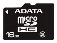 memory card ADATA, memory card ADATA microSDHC Class 2 16GB, ADATA memory card, ADATA microSDHC Class 2 16GB memory card, memory stick ADATA, ADATA memory stick, ADATA microSDHC Class 2 16GB, ADATA microSDHC Class 2 16GB specifications, ADATA microSDHC Class 2 16GB