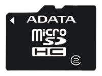 memory card ADATA, memory card ADATA microSDHC Class 2 4GB + SD adapter, ADATA memory card, ADATA microSDHC Class 2 4GB + SD adapter memory card, memory stick ADATA, ADATA memory stick, ADATA microSDHC Class 2 4GB + SD adapter, ADATA microSDHC Class 2 4GB + SD adapter specifications, ADATA microSDHC Class 2 4GB + SD adapter