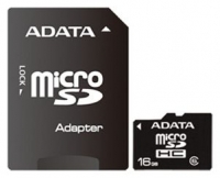 memory card ADATA, memory card ADATA microSDHC Class 6 16GB + SD adapter, ADATA memory card, ADATA microSDHC Class 6 16GB + SD adapter memory card, memory stick ADATA, ADATA memory stick, ADATA microSDHC Class 6 16GB + SD adapter, ADATA microSDHC Class 6 16GB + SD adapter specifications, ADATA microSDHC Class 6 16GB + SD adapter