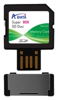 memory card ADATA, memory card ADATA Super SD Duo 256MB 80X, ADATA memory card, ADATA Super SD Duo 256MB 80X memory card, memory stick ADATA, ADATA memory stick, ADATA Super SD Duo 256MB 80X, ADATA Super SD Duo 256MB 80X specifications, ADATA Super SD Duo 256MB 80X