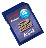 memory card ADATA, memory card ADATA Super SDHC Class 4 4GB, ADATA memory card, ADATA Super SDHC Class 4 4GB memory card, memory stick ADATA, ADATA memory stick, ADATA Super SDHC Class 4 4GB, ADATA Super SDHC Class 4 4GB specifications, ADATA Super SDHC Class 4 4GB