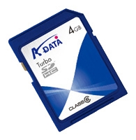 memory card ADATA, memory card ADATA Turbo SDHC Card 4GB (class 6), ADATA memory card, ADATA Turbo SDHC Card 4GB (class 6) memory card, memory stick ADATA, ADATA memory stick, ADATA Turbo SDHC Card 4GB (class 6), ADATA Turbo SDHC Card 4GB (class 6) specifications, ADATA Turbo SDHC Card 4GB (class 6)