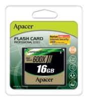 memory card Apacer, memory card Apacer CF 600X 16GB, Apacer memory card, Apacer CF 600X 16GB memory card, memory stick Apacer, Apacer memory stick, Apacer CF 600X 16GB, Apacer CF 600X 16GB specifications, Apacer CF 600X 16GB
