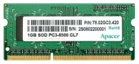 memory module Apacer, memory module Apacer DDR3-1066 SO-DIMM 1Gb, Apacer memory module, Apacer DDR3-1066 SO-DIMM 1Gb memory module, Apacer DDR3-1066 SO-DIMM 1Gb ddr, Apacer DDR3-1066 SO-DIMM 1Gb specifications, Apacer DDR3-1066 SO-DIMM 1Gb, specifications Apacer DDR3-1066 SO-DIMM 1Gb, Apacer DDR3-1066 SO-DIMM 1Gb specification, sdram Apacer, Apacer sdram