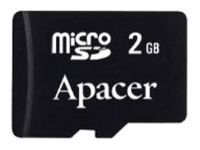 memory card Apacer, memory card Apacer microSD 2Gb + 2 adapters, Apacer memory card, Apacer microSD 2Gb + 2 adapters memory card, memory stick Apacer, Apacer memory stick, Apacer microSD 2Gb + 2 adapters, Apacer microSD 2Gb + 2 adapters specifications, Apacer microSD 2Gb + 2 adapters