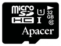 memory card Apacer, memory card Apacer microSDHC Card Class 10 UHS-I U1 32GB, Apacer memory card, Apacer microSDHC Card Class 10 UHS-I U1 32GB memory card, memory stick Apacer, Apacer memory stick, Apacer microSDHC Card Class 10 UHS-I U1 32GB, Apacer microSDHC Card Class 10 UHS-I U1 32GB specifications, Apacer microSDHC Card Class 10 UHS-I U1 32GB