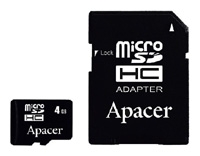 memory card Apacer, memory card Apacer microSDHC Card Class 4 4GB + SD adapter, Apacer memory card, Apacer microSDHC Card Class 4 4GB + SD adapter memory card, memory stick Apacer, Apacer memory stick, Apacer microSDHC Card Class 4 4GB + SD adapter, Apacer microSDHC Card Class 4 4GB + SD adapter specifications, Apacer microSDHC Card Class 4 4GB + SD adapter