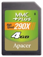 memory card Apacer, memory card Apacer MMCplus Card 290X 4GB, Apacer memory card, Apacer MMCplus Card 290X 4GB memory card, memory stick Apacer, Apacer memory stick, Apacer MMCplus Card 290X 4GB, Apacer MMCplus Card 290X 4GB specifications, Apacer MMCplus Card 290X 4GB