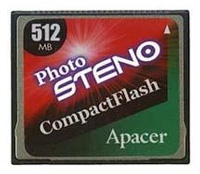 memory card Apacer, memory card Apacer Photo Steno CF 512MB, Apacer memory card, Apacer Photo Steno CF 512MB memory card, memory stick Apacer, Apacer memory stick, Apacer Photo Steno CF 512MB, Apacer Photo Steno CF 512MB specifications, Apacer Photo Steno CF 512MB