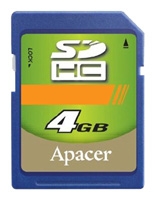 memory card Apacer, memory card Apacer SDHC 4Gb Class 4, Apacer memory card, Apacer SDHC 4Gb Class 4 memory card, memory stick Apacer, Apacer memory stick, Apacer SDHC 4Gb Class 4, Apacer SDHC 4Gb Class 4 specifications, Apacer SDHC 4Gb Class 4