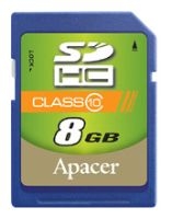 memory card Apacer, memory card Apacer SDHC 8Gb Class 10, Apacer memory card, Apacer SDHC 8Gb Class 10 memory card, memory stick Apacer, Apacer memory stick, Apacer SDHC 8Gb Class 10, Apacer SDHC 8Gb Class 10 specifications, Apacer SDHC 8Gb Class 10