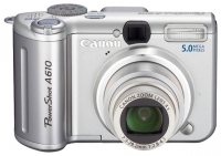 Canon PowerShot A610 digital camera, Canon PowerShot A610 camera, Canon PowerShot A610 photo camera, Canon PowerShot A610 specs, Canon PowerShot A610 reviews, Canon PowerShot A610 specifications, Canon PowerShot A610