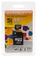 memory card EXPLOYD, memory card EXPLOYD 32GB microSDHC Class 10 + SD adapter, EXPLOYD memory card, EXPLOYD 32GB microSDHC Class 10 + SD adapter memory card, memory stick EXPLOYD, EXPLOYD memory stick, EXPLOYD 32GB microSDHC Class 10 + SD adapter, EXPLOYD 32GB microSDHC Class 10 + SD adapter specifications, EXPLOYD 32GB microSDHC Class 10 + SD adapter