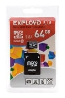 memory card EXPLOYD, memory card EXPLOYD microSDXC Class 10 UHS-I U1 64GB + SD adapter, EXPLOYD memory card, EXPLOYD microSDXC Class 10 UHS-I U1 64GB + SD adapter memory card, memory stick EXPLOYD, EXPLOYD memory stick, EXPLOYD microSDXC Class 10 UHS-I U1 64GB + SD adapter, EXPLOYD microSDXC Class 10 UHS-I U1 64GB + SD adapter specifications, EXPLOYD microSDXC Class 10 UHS-I U1 64GB + SD adapter