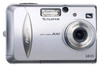 Fujifilm FinePix A203 digital camera, Fujifilm FinePix A203 camera, Fujifilm FinePix A203 photo camera, Fujifilm FinePix A203 specs, Fujifilm FinePix A203 reviews, Fujifilm FinePix A203 specifications, Fujifilm FinePix A203