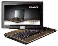 laptop GIGABYTE, notebook GIGABYTE TouchNote T1028X (Atom N280 1660 Mhz/10.1