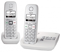 Gigaset E310A Duo cordless phone, Gigaset E310A Duo phone, Gigaset E310A Duo telephone, Gigaset E310A Duo specs, Gigaset E310A Duo reviews, Gigaset E310A Duo specifications, Gigaset E310A Duo