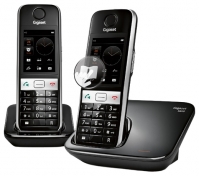 Gigaset S820 Duo cordless phone, Gigaset S820 Duo phone, Gigaset S820 Duo telephone, Gigaset S820 Duo specs, Gigaset S820 Duo reviews, Gigaset S820 Duo specifications, Gigaset S820 Duo