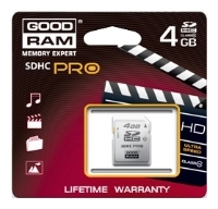 memory card GoodRAM, memory card GoodRAM SDC4GHC10PGRR9, GoodRAM memory card, GoodRAM SDC4GHC10PGRR9 memory card, memory stick GoodRAM, GoodRAM memory stick, GoodRAM SDC4GHC10PGRR9, GoodRAM SDC4GHC10PGRR9 specifications, GoodRAM SDC4GHC10PGRR9