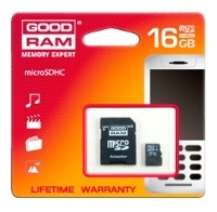 memory card GoodRAM, memory card GoodRAM SDU16GHCAGRR9, GoodRAM memory card, GoodRAM SDU16GHCAGRR9 memory card, memory stick GoodRAM, GoodRAM memory stick, GoodRAM SDU16GHCAGRR9, GoodRAM SDU16GHCAGRR9 specifications, GoodRAM SDU16GHCAGRR9