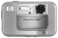 HP Photosmart R847 digital camera, HP Photosmart R847 camera, HP Photosmart R847 photo camera, HP Photosmart R847 specs, HP Photosmart R847 reviews, HP Photosmart R847 specifications, HP Photosmart R847