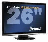 monitor Iiyama, monitor Iiyama ProLite E2607WSV, Iiyama monitor, Iiyama ProLite E2607WSV monitor, pc monitor Iiyama, Iiyama pc monitor, pc monitor Iiyama ProLite E2607WSV, Iiyama ProLite E2607WSV specifications, Iiyama ProLite E2607WSV
