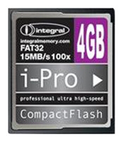 memory card Integral, memory card Integral I-Pro 100x Speed CompactFlash 4Gb, Integral memory card, Integral I-Pro 100x Speed CompactFlash 4Gb memory card, memory stick Integral, Integral memory stick, Integral I-Pro 100x Speed CompactFlash 4Gb, Integral I-Pro 100x Speed CompactFlash 4Gb specifications, Integral I-Pro 100x Speed CompactFlash 4Gb