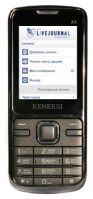KENEKSI X3 mobile phone, KENEKSI X3 cell phone, KENEKSI X3 phone, KENEKSI X3 specs, KENEKSI X3 reviews, KENEKSI X3 specifications, KENEKSI X3