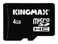 memory card Kingmax, memory card Kingmax micro SDHC Card Class 4 4GB, Kingmax memory card, Kingmax micro SDHC Card Class 4 4GB memory card, memory stick Kingmax, Kingmax memory stick, Kingmax micro SDHC Card Class 4 4GB, Kingmax micro SDHC Card Class 4 4GB specifications, Kingmax micro SDHC Card Class 4 4GB