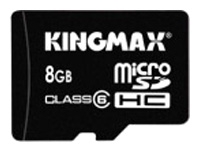 memory card Kingmax, memory card Kingmax microSDHC Class 6 Card 8GB + SD adapter, Kingmax memory card, Kingmax microSDHC Class 6 Card 8GB + SD adapter memory card, memory stick Kingmax, Kingmax memory stick, Kingmax microSDHC Class 6 Card 8GB + SD adapter, Kingmax microSDHC Class 6 Card 8GB + SD adapter specifications, Kingmax microSDHC Class 6 Card 8GB + SD adapter
