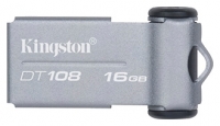 usb flash drive Kingston, usb flash Kingston DT108/16GB, Kingston flash usb, flash drives Kingston DT108/16GB, thumb drive Kingston, usb flash drive Kingston, Kingston DT108/16GB