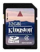 memory card Kingston, memory card Kingston SD4/32GB, Kingston memory card, Kingston SD4/32GB memory card, memory stick Kingston, Kingston memory stick, Kingston SD4/32GB, Kingston SD4/32GB specifications, Kingston SD4/32GB