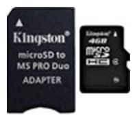 memory card Kingston, memory card Kingston SDC4/4GB-MSADPRR, Kingston memory card, Kingston SDC4/4GB-MSADPRR memory card, memory stick Kingston, Kingston memory stick, Kingston SDC4/4GB-MSADPRR, Kingston SDC4/4GB-MSADPRR specifications, Kingston SDC4/4GB-MSADPRR