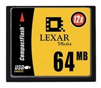 memory card Lexar, memory card Lexar Compact Flash 64MB 12x, Lexar memory card, Lexar Compact Flash 64MB 12x memory card, memory stick Lexar, Lexar memory stick, Lexar Compact Flash 64MB 12x, Lexar Compact Flash 64MB 12x specifications, Lexar Compact Flash 64MB 12x
