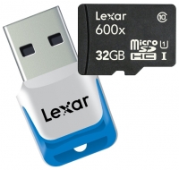 memory card Lexar, memory card Lexar microSDHC Class 10 UHS Class 1 600x 32GB + USB reader 3.0, Lexar memory card, Lexar microSDHC Class 10 UHS Class 1 600x 32GB + USB reader 3.0 memory card, memory stick Lexar, Lexar memory stick, Lexar microSDHC Class 10 UHS Class 1 600x 32GB + USB reader 3.0, Lexar microSDHC Class 10 UHS Class 1 600x 32GB + USB reader 3.0 specifications, Lexar microSDHC Class 10 UHS Class 1 600x 32GB + USB reader 3.0