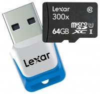 memory card Lexar, memory card Lexar microSDXC Class 10 UHS 300x Class 1 GB + USB reader 3.0, Lexar memory card, Lexar microSDXC Class 10 UHS 300x Class 1 GB + USB reader 3.0 memory card, memory stick Lexar, Lexar memory stick, Lexar microSDXC Class 10 UHS 300x Class 1 GB + USB reader 3.0, Lexar microSDXC Class 10 UHS 300x Class 1 GB + USB reader 3.0 specifications, Lexar microSDXC Class 10 UHS 300x Class 1 GB + USB reader 3.0