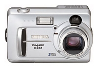 Minolta DiMAGE E223 digital camera, Minolta DiMAGE E223 camera, Minolta DiMAGE E223 photo camera, Minolta DiMAGE E223 specs, Minolta DiMAGE E223 reviews, Minolta DiMAGE E223 specifications, Minolta DiMAGE E223