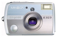 Minolta DiMAGE E323 digital camera, Minolta DiMAGE E323 camera, Minolta DiMAGE E323 photo camera, Minolta DiMAGE E323 specs, Minolta DiMAGE E323 reviews, Minolta DiMAGE E323 specifications, Minolta DiMAGE E323
