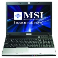 laptop MSI, notebook MSI EX600 (Core 2 Duo T8100 2100 Mhz/15.4