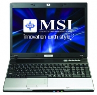 laptop MSI, notebook MSI EX610 (Athlon 64 X2 TK-57 1900 Mhz/15.4